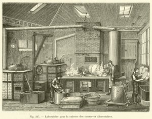 Laboratorio para la cocción de conservas alimentarias