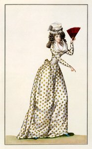 Bata de dama Etoile del Journal de la Mode et du Gout, 1791 de French School