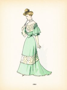 Moda femenina, 1901
