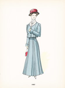 Moda femenina, 1907 de French School