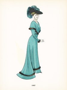 Moda femenina, 1907 de French School