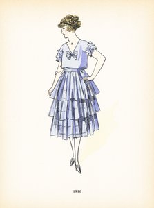 Moda femenina, 1916 de French School