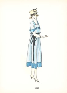 Moda femenina, 1917 de French School