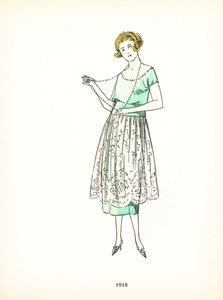 Moda femenina, 1918