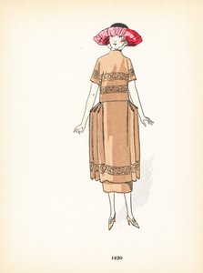 Moda femenina, 1920 de French School