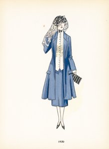 Moda femenina, 1920 de French School