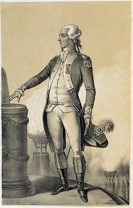 Lafayette - en "Galerie historique de la Revolution francaise" por Albert Maurin de French School