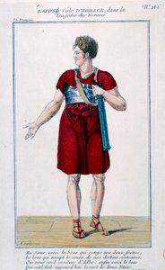 Lafon en el papel de Horacio en la tragedia de Horacio de Corneille (1640). Grabado del siglo XIX. París, Comédie-Française de French School