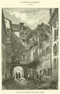 El antiguo Convento de las Carmelitas, en Rennes de French School