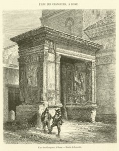 El arco de los Cambiadores, en Roma de French School