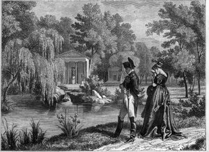 Última estancia de Napoleón en el Palacio de Malmaison - última visita de Napoleón y la Reina Hortensia a La Malmaison, junio de 1815 - en “Histoire de l