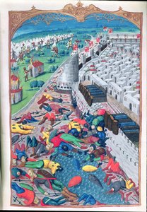 Lat 6067 Después de la Honorable Capitulación, de A History of the Siege of Rhodes por Guillaume Caoursin, 1483
