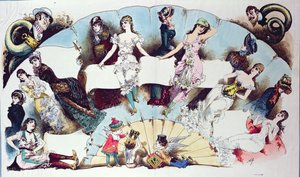 Ilustraciones de diseño para un artículo sobre ropa interior femenina, de La Vie Parisienne, c.1870