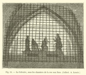 El Calvario, bajo los osarios de la calle aux Fers, Coll A Lenoir de French School