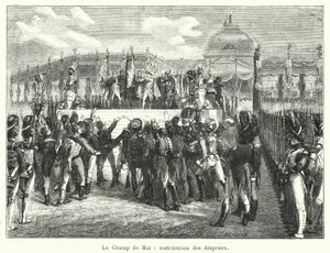 El Campo de Mayo, distribución de banderas de French School