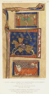 El dios del amor dando enseñanzas a dos amantes, armería de caballero poeta, el dios del amor aparece en sueño al autor del debate de la damisela y el clérigo de French School