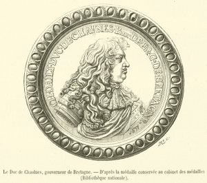 El Duque de Chaulnes, gobernador de Bretaña de French School