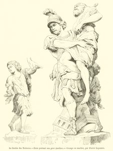 El Jardín de las Tullerías, Eneas llevando a su padre Anquises