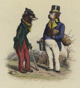 El lobo y el perro de French School