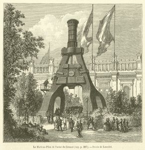 El martillo pilón de la fábrica de Creusot de French School