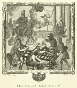 El Martirio de San Lorenzo, Estandarte de los asadores en 1699