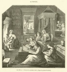 La Mañana, Grabado del siglo XVI de French School