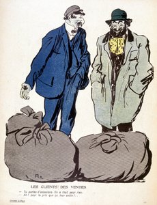 Le Mont-de-Piété: clientes, ventas - en "El plato con mantequilla" n° del 03/06/1905 de French School