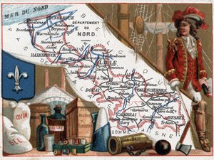Le Nord (59), Nord Pas De Calais, Francia. Retrato de Jean Bart (Jan Bart o Jan Baert) de French School