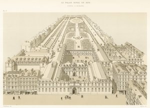Le Palais Royal en 1679, DApres La Boissiere de French School