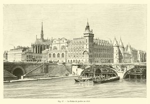 El Palacio de justicia en 1859 de French School