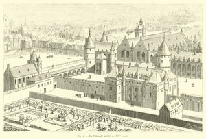 El Palacio de la Cité en el siglo XIV de French School