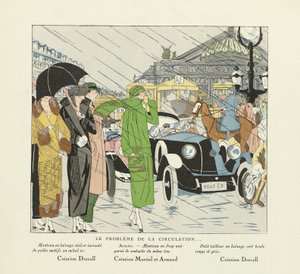 Le Probleme de la Circulation, de Art-Gout-Beaute, pub.1924(stencil print)
