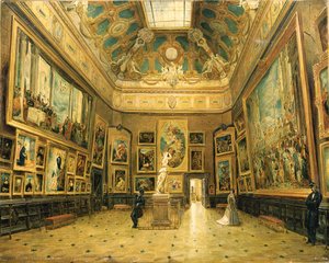 Le Salon Carré du Louvre, c.1870
