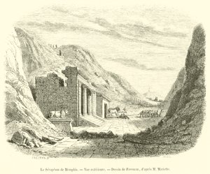 El Serapeum de Menfis, Vista exterior