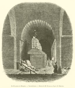 El Serapeum de Menfis, Vista interior de French School