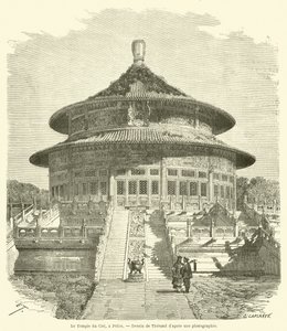 El Templo del Cielo, en Pekín de French School