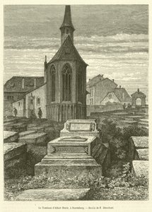 La tumba de Alberto Durero, en Núremberg de French School