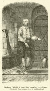 El barón Frederick de Trenck en su calabozo, en Magdeburgo de French School