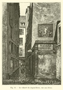 El cabaret del Conejo Blanco, calle aux Feves