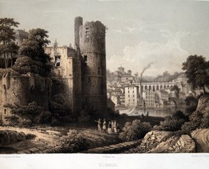 El castillo de Clisson - Litografía de French School