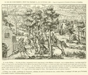 El duque de Guisa herido de muerte de French School