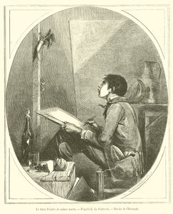 El futuro Pintor de naturaleza muerta de French School