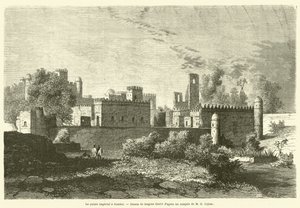 El palacio imperial en Gondar de French School