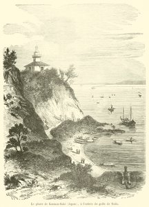 El faro de Kannon-Saki (Japón), en la entrada del golfo de Yedo de French School