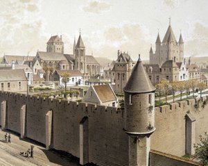 El templo de París y la rue Royale, finales del siglo XIX de French School