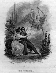 Le temps Chanson de Beranger en "Oeuvres completes" (1834) de French School