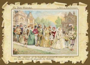 Saliendo de la capilla, La Bella Durmiente de French School