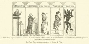 Las Cinco Torres, estampa inglesa de French School