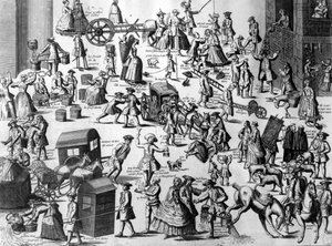 Les Embarras de Paris, c.1720 de French School