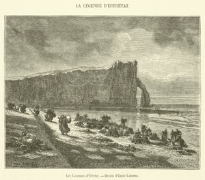 Las lavanderas de Etretat